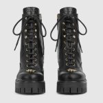 Gucci Women’s lace-up ankle boot with GG - Image 3